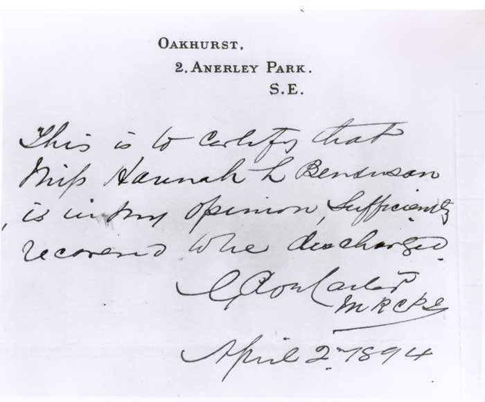 discharge notes